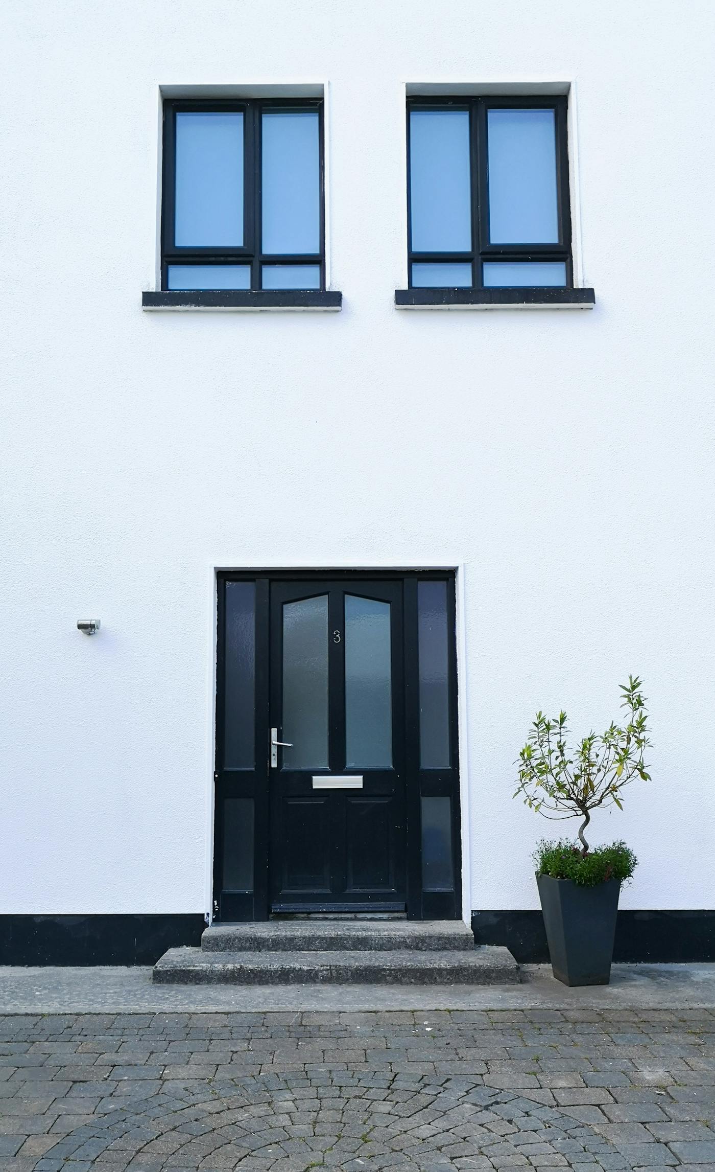 Moderne Haustür in Anthrazit